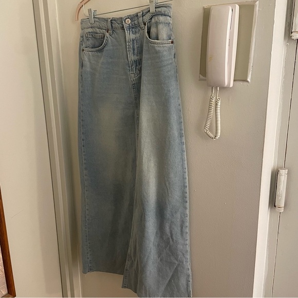 Reformation Kass Maxi Denim Skirt in Bowen Size 27 - Full Length Jean Skirt - Picture 14 of 15
